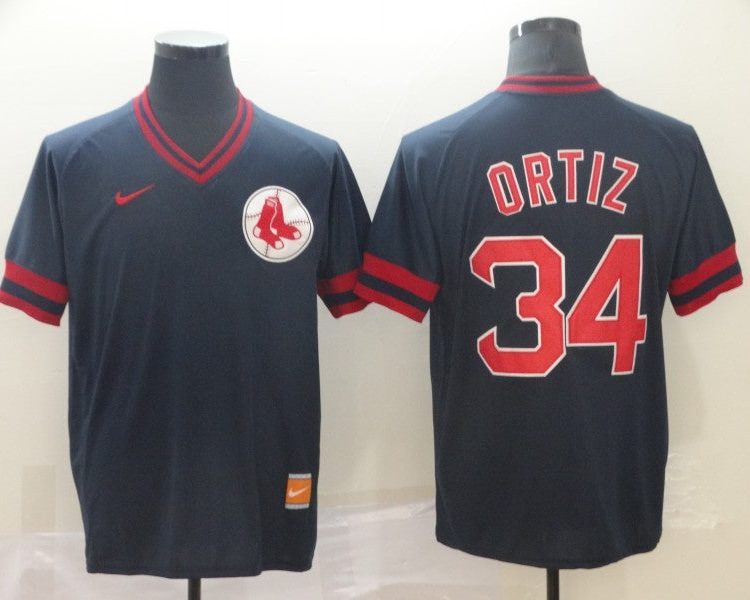 Men's Boston Red Sox David Ortiz #34 Navy Jersey