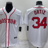 Men's Boston Red Sox David Ortiz #34 White Jersey