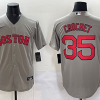 Men's Boston Red Sox Garrett Crochet #35 Gray Jersey