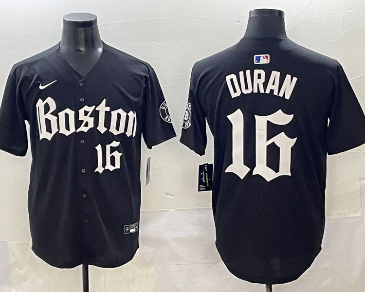 Men's Boston Red Sox Jarren Duran #16 Black Jersey