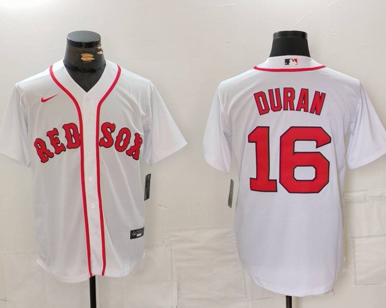 Men's Boston Red Sox Jarren Duran #16 White Home Jersey