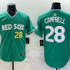 Men's Boston Red Sox Kristian Campbell #28 Green 2025 City Connect Jersey