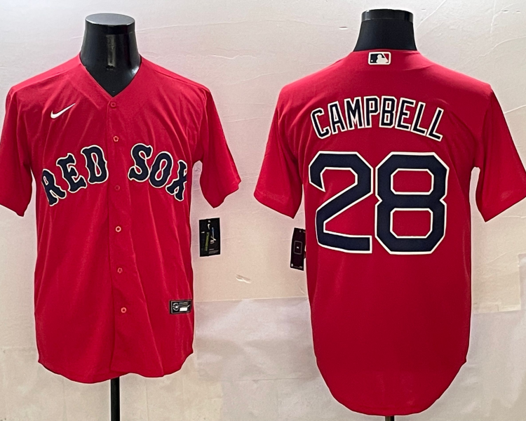 Men's Boston Red Sox Kristian Campbell #28 Red Jersey