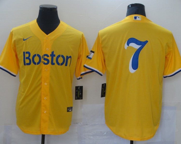 Men's Boston Red Sox Masataka Yoshida #7 Gold City Connect Jersey
