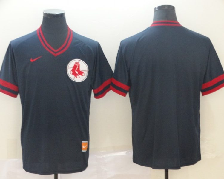Men's Boston Red Sox Navy Blank Jersey
