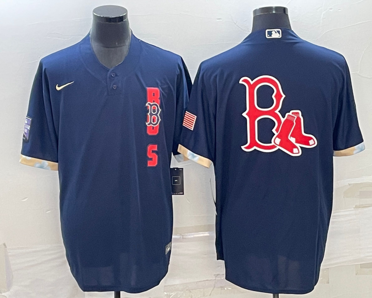 Men's Boston Red Sox Navy Team Jersey