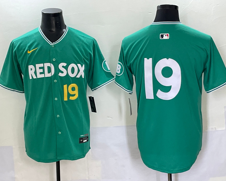 Men's Boston Red Sox Roman Anthony #19 Green 2025 City Connect Limited Jersey