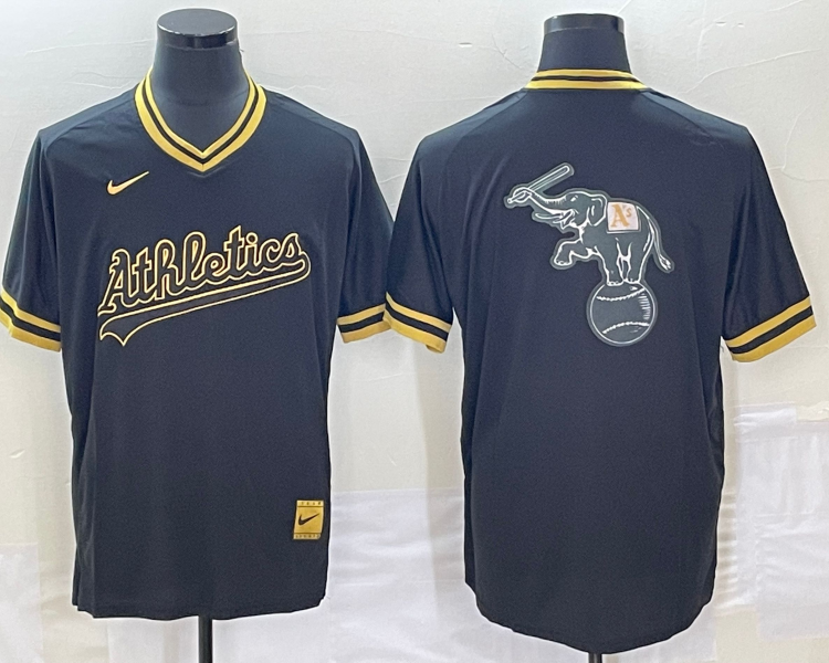 Men's Oakland Athletics Black Jersey