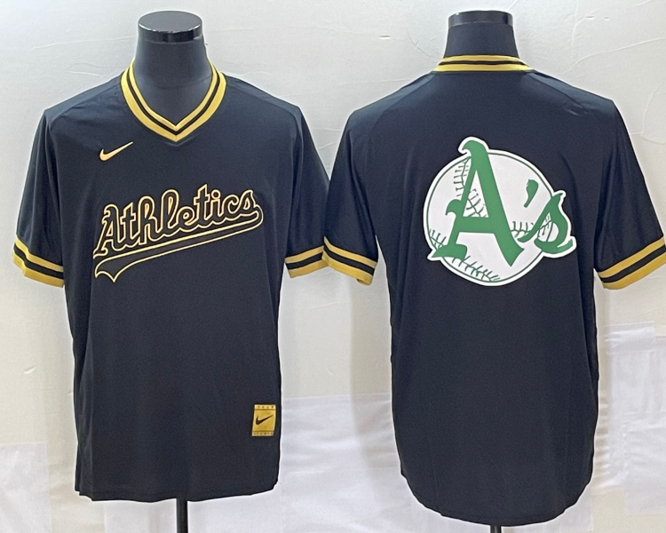 Men's Oakland Athletics Black Team Jersey