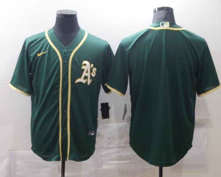 Men's Oakland Athletics Kelly Green Blank Jersey