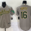 Men's Oakland Athletics Nick Kurtz #16 Gray Jersey