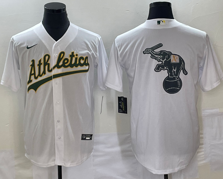 Men's Oakland Athletics White Home Jersey