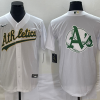 Men's Oakland Athletics White Home Team Jersey
