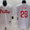 Men's Philadelphia Phillies Alec Bohm #28 White Jersey