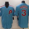 Men's Philadelphia Phillies Bryce Harper #3 Blue Baseball Jersey