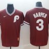 Men's Philadelphia Phillies Bryce Harper #3 Red Jersey