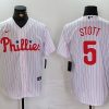 Men's Philadelphia Phillies Bryson Stott #5 White Home Limited Jersey