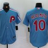 Men's Philadelphia Phillies J.T. Realmuto #10 Light Blue Alternate Limited Jersey
