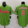 Men's Philadelphia Phillies Nick Castellanos #8 Green Limited Jersey