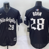 Men's Philadelphia Phillies Alec Bohm #28 Black Jersey