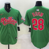 Men's Philadelphia Phillies Alec Bohm #28 Green Jersey