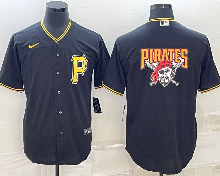 Men's Pittsburgh Pirates Black Team Jersey