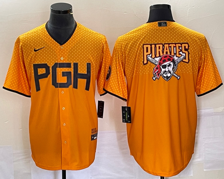 Men's Pittsburgh Pirates Gold 2023 City Connect Jersey