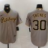 Men's Pittsburgh Pirates Paul Skenes #30 Gray Jersey