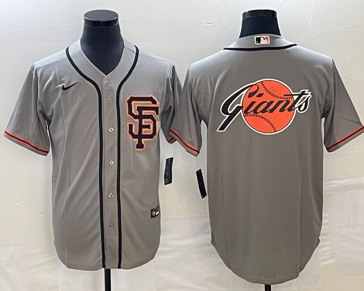 Men's San Francisco Giants Gray Road Team Jersey