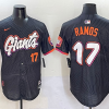 Men's San Francisco Giants Heliot Ramos #17 Black 2025 City Connect Limited Jersey