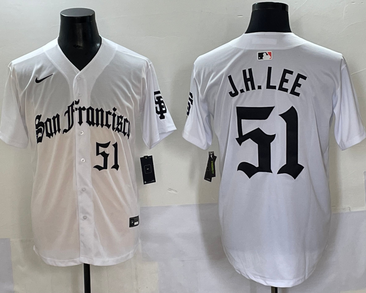 Men's San Francisco Giants Jung Hoo Lee #51 White Jersey
