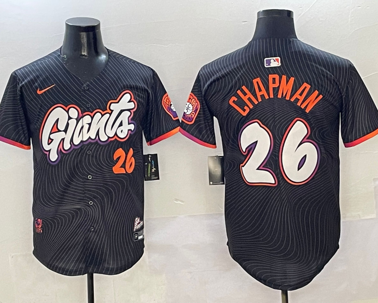 Men's San Francisco Giants Matt Chapman #26 Black 2025 City Connect Limited Jersey