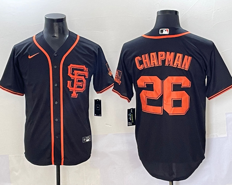 Men's San Francisco Giants Matt Chapman #26 Black Limited Jersey