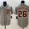 Men's San Francisco Giants Matt Chapman #26 Gray Jersey