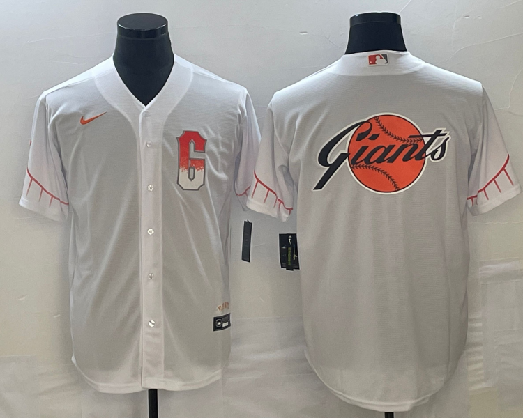 Men's San Francisco Giants White City Connect Team Jersey