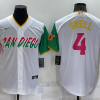 Men's San Diego Padres Blake Snell #4 White Stitched Jersey