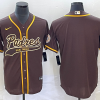 Men's San Diego Padres Brown Blank Jersey Joint Edition