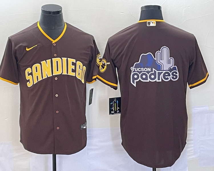 Men's San Diego Padres Brown Road Team Jersey