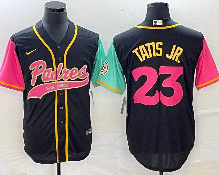 Men's San Diego Padres Fernando Tatis Jr. #23 Black City Connect Jersey Joint Edition