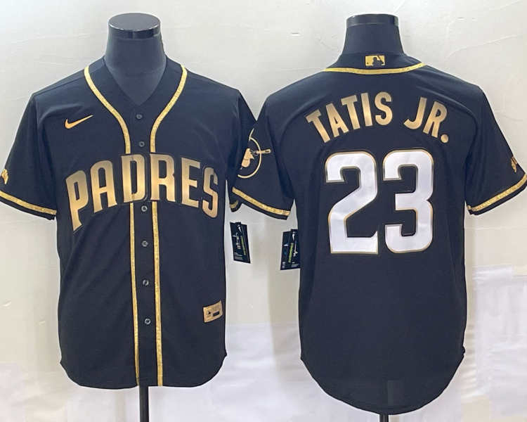 Men's San Diego Padres Fernando Tatis Jr. #23 Black Stitched Jersey
