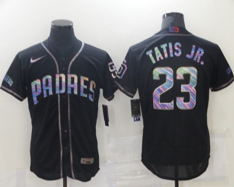 Men's San Diego Padres Fernando Tatis Jr. #23 Black Stitched Jersey