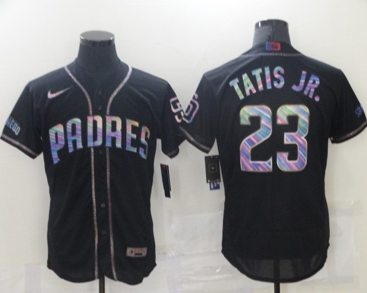 Men's San Diego Padres Fernando Tatis Jr. #23 Black Stitched Jersey