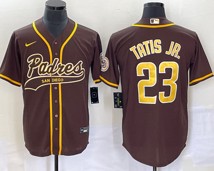 Men's San Diego Padres Fernando Tatis Jr. #23 Brown Jersey Joint Edition