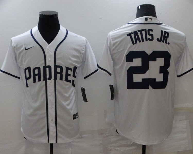 Men's San Diego Padres Fernando Tatis Jr. #23 MLB White Stitched Jersey