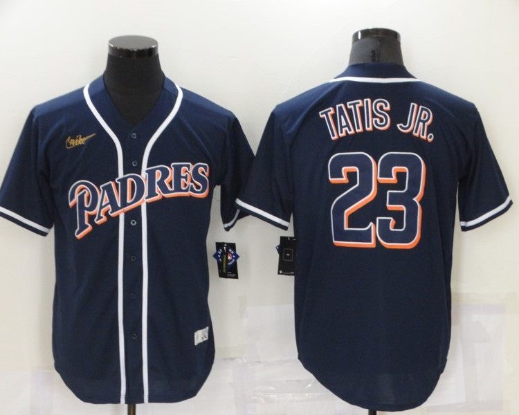 Men's San Diego Padres Fernando Tatis Jr. #23 Navy Stitched Jersey