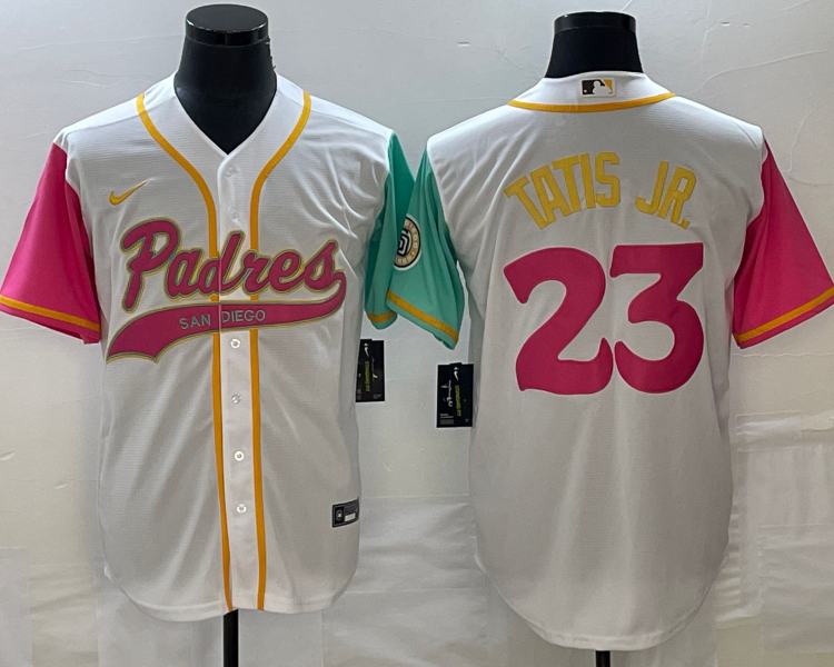 Men's San Diego Padres Fernando Tatis Jr. #23 White City Connect Jersey Joint Edition
