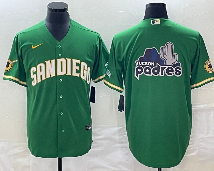 Men's San Diego Padres Green Team Jersey