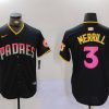 Men's San Diego Padres Jackson Merrill #3 Black Jersey