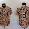 Men's San Diego Padres Jackson Merrill #3 Camo USMC Alternate Jersey