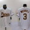 Men's San Diego Padres Jackson Merrill #3 White Alternate Jersey